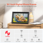 Frameo 10.1 Inch Wifi Digital Picture Frame, 1280X800 HD IPS Touch Screen Photo Frame Electronic, 32GB Memory, Auto-Rotate, Wall Mountable, Share Photos/Videos Instantly via Frameo App from Anywhere - Image 7