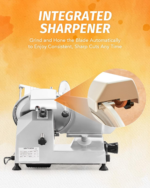 Commercial Meat Slicer, 10-Inch Stainless Steel Blade Meat Slicer with Adjustable Thickness(0-0.5"), Bread Butter Chicken Food Slicer Kitchen Appliance - Image 6