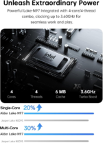 2024 Newest 17.3Inch Laptop,Fhd Display Laptop with Quad Core-12Th Alder Lake N97(Up to 3.6Ghz), 6000Mah Battery,16Gb RAM 512GB ROM Business Laptop Computer. - Image 5