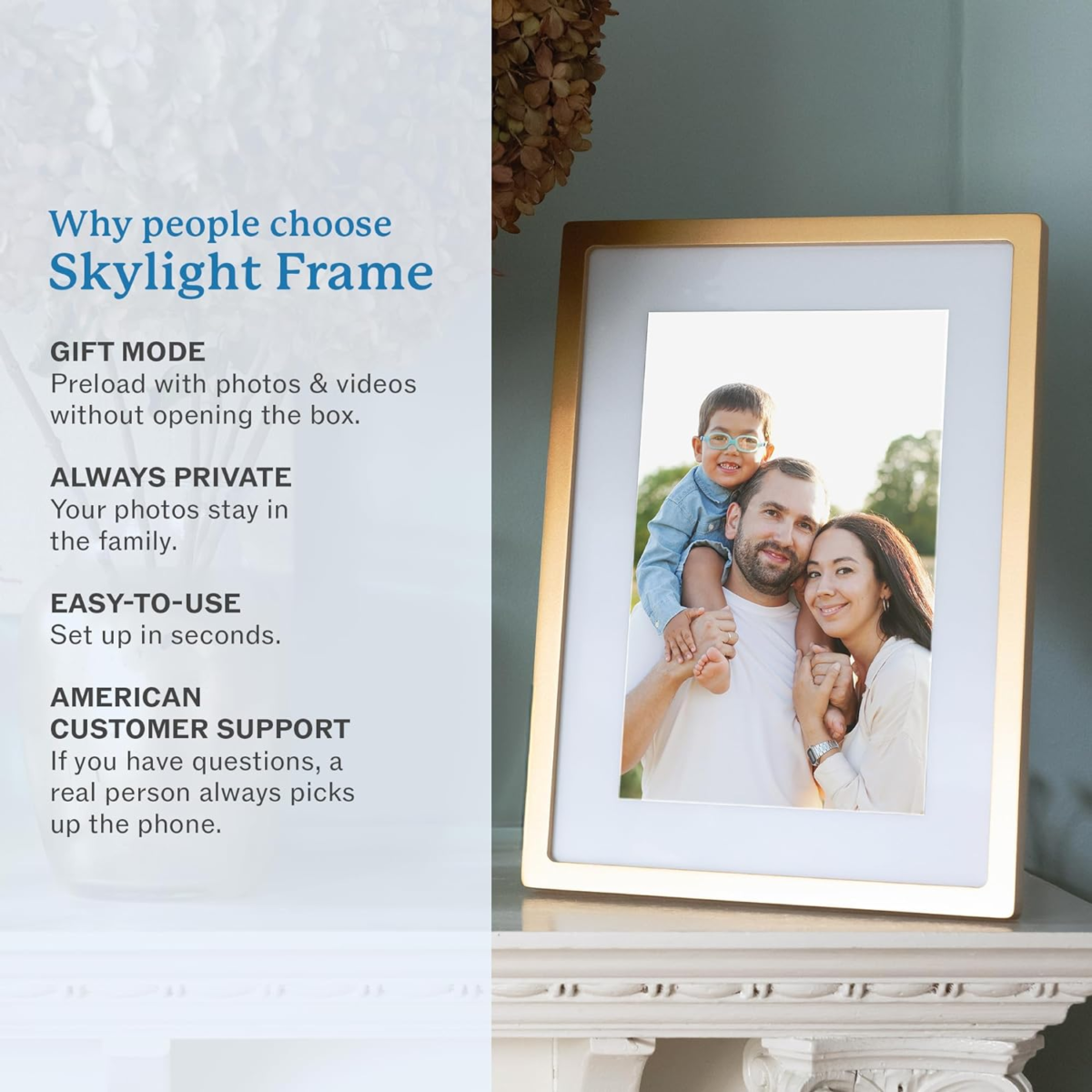 Digital Picture Frame - Wifi Enabled with Load from Phone Capability, Touch Screen Digital Photo Frame Display - Customizable Gift for Friends and Family - 10 Inch Black - Image 9