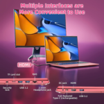 15.6 Inch Laptops, Laptop Computers Students Business with 36GB RAM 128GB EMMC+1024GB SSD, Celeron N5095 Quad-Core(Up to 2.9Ghz), 11 Home, Wifi 6, USB 3.2, HDMI, Type-C, 7000Mah Battery(Pink) - Image 8