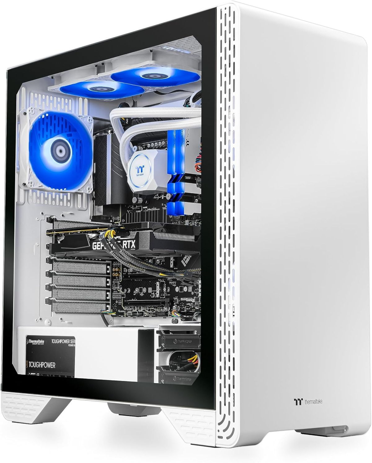 LCGS Glacier 460 AIO Liquid Cooled CPU Gaming Desktop (AMD Ryzen™ 5 5600X 6-Core, Toughram DDR4 3600Mhz 16GB RGB Memory, NVIDIA® Geforce RTX™ 4060, 1TB Nvme M.2, Wifi) S3GL-B550-460-LCS - Image 5