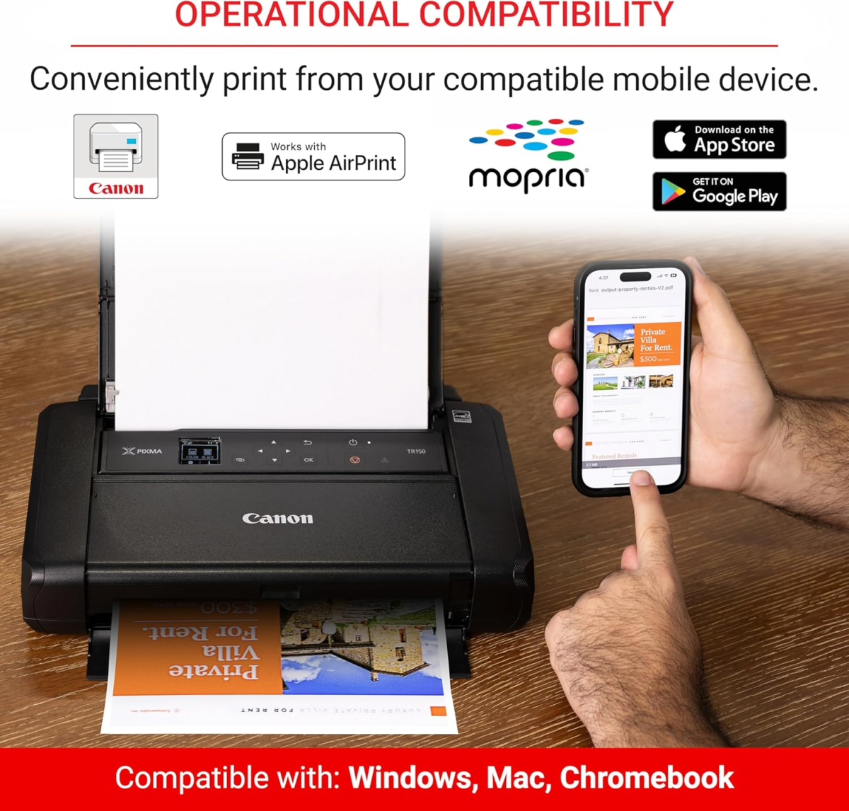 PIXMA TR150 Wireless Portable Printer - Image 6