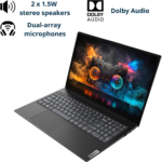 V15 Laptop, 15.6" FHD Display, AMD Ryzen 5 5500U Hexa-Core Processor (Beat Intel I7-1065G7), 16GB RAM, 512GB SSD, HDMI, RJ45, Numeric Keypad, Wi-Fi, Windows 11 Pro, Black - Image 2
