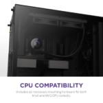Kraken 240 - RL-KN-240-B1 - 240Mm AIO CPU Liquid Cooler - Customizable 1.54" Square LCD Display for Images, Performance Metrics and More - High-Performance Pump - 2 X F120P Fans - Black - Image 8