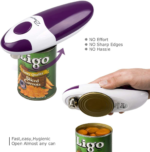 Kitchen Automatic Safety Cordless One Tin Opener& Professional Electric Opener.One-Touch Switch .Smooth Can Edge.Being Friendly to Left-Hander and Arthritics!(Purple) - Image 4
