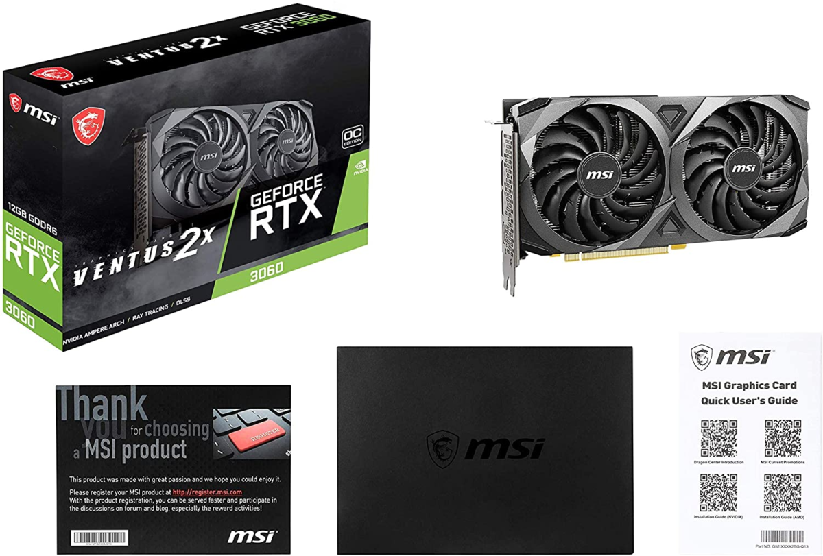 Gaming Geforce RTX 3060 12GB 15 Gbps GDRR6 192-Bit HDMI/DP Pcie 4 Torx Twin Fan Ampere OC Graphics Card - Image 6