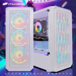 Gaming PC Computer Desktop, AMD Athlon 3000G 3.5G, Radeon RX 580 8G GDDR5, 16G DDR4 Memory, 1T SSD, 600M Wifi, BT 5.0, RGB Fan X 4, RGB Mouse Pad, Windows 11 Home,White - Image 4