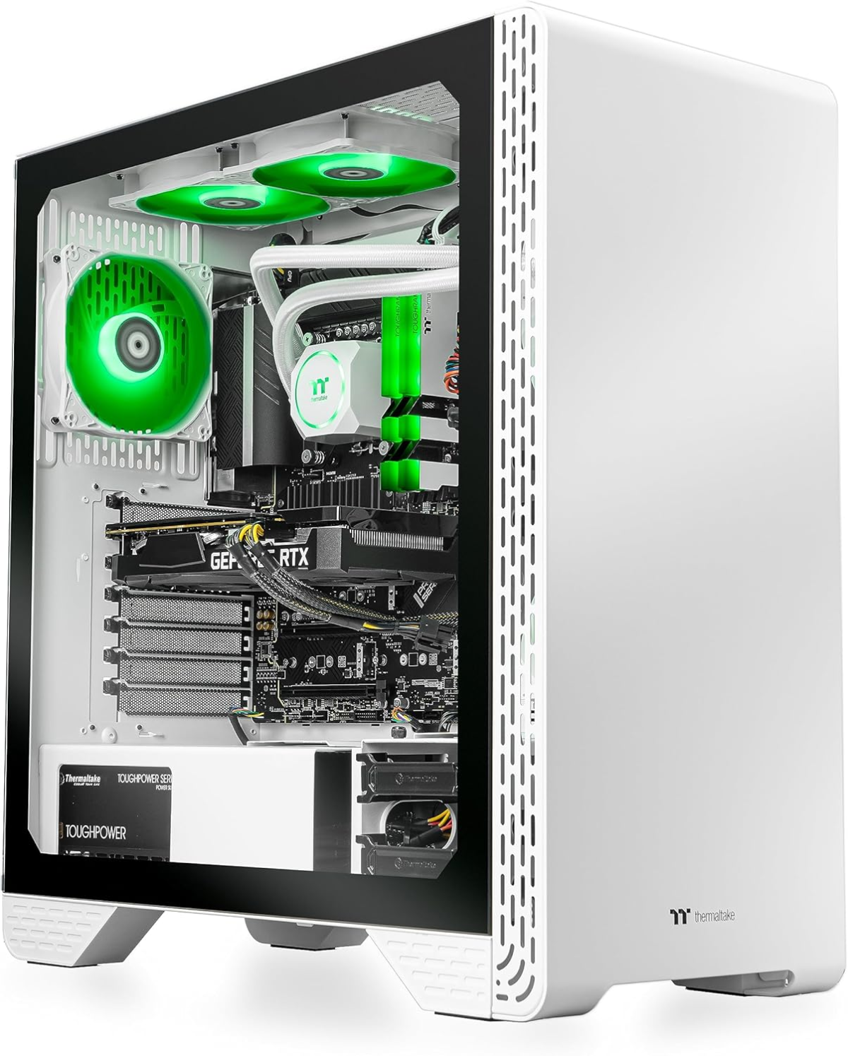 LCGS Glacier 460 AIO Liquid Cooled CPU Gaming Desktop (AMD Ryzen™ 5 5600X 6-Core, Toughram DDR4 3600Mhz 16GB RGB Memory, NVIDIA® Geforce RTX™ 4060, 1TB Nvme M.2, Wifi) S3GL-B550-460-LCS - Image 8