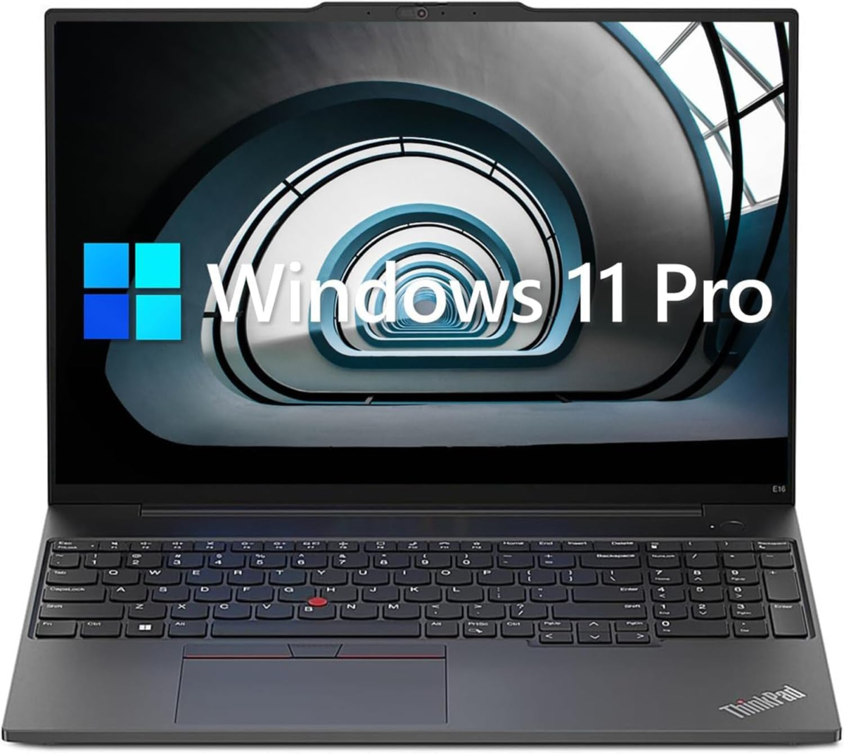 Thinkpad E16 Business Laptop, 16" WUXGA Display, AMD Ryzen 5 7530U (Beat I7-1165G7), 24GB RAM, 1TB Pcie SSD, Webcam, HDMI, RJ-45, Fingerprint Reader, Wi-Fi 6, Windows 11 Pro, Black - Image 1