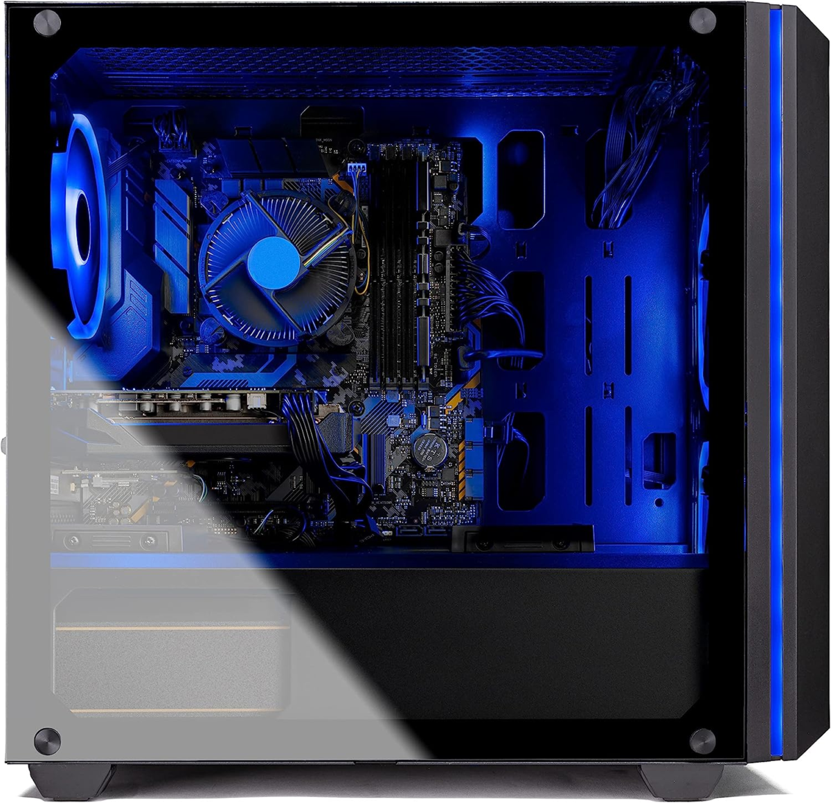 Chronos Mini Gaming Computer PC Desktop - Intel Core-I3 10100F 3.6Ghz, GTX 1650 4G, 500GB SSD, 8G 3000, RGB Fans, AC Wifi, Windows 10 Home 64-Bit,Black - Image 5