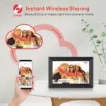 Frameo 10.1 Inch Wifi Digital Picture Frame, 1280X800 HD IPS Touch Screen Photo Frame Electronic, 32GB Memory, Auto-Rotate, Wall Mountable, Share Photos/Videos Instantly via Frameo App from Anywhere - Image 2