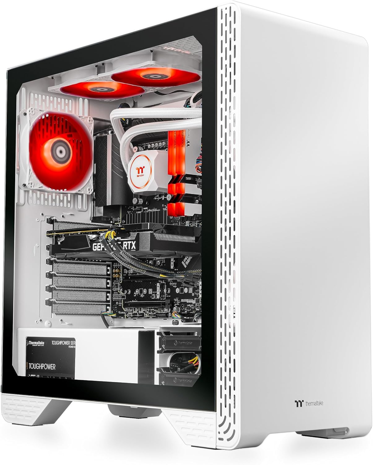 LCGS Glacier 460 AIO Liquid Cooled CPU Gaming Desktop (AMD Ryzen™ 5 5600X 6-Core, Toughram DDR4 3600Mhz 16GB RGB Memory, NVIDIA® Geforce RTX™ 4060, 1TB Nvme M.2, Wifi) S3GL-B550-460-LCS - Image 4
