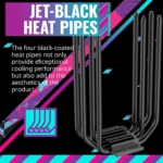 Hyper 212 Halo Black CPU Air Cooler, 120 Halo² PWM Fan, Dual Loop ARGB, Aluminum Top Cover, 4 Copper Heat Pipes, 154Mm Tall, AMD Ryzen AM5|AM4, Intel LGA 1851|1700|1200 Brackets - Image 4
