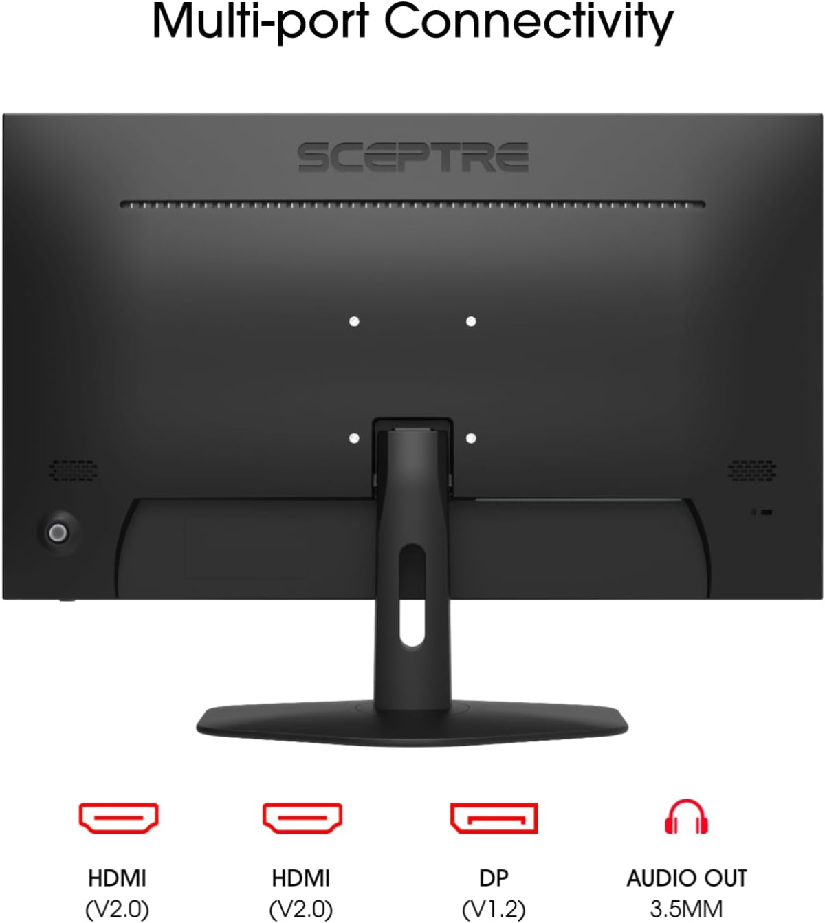 New 27-Inch Gaming Monitor 100Hz 1Ms Displayport HDMI X2 100% Srgb AMD Freesync Build-In Speakers, Eye Care Frameless Machine Black 2024 (E275W-FW100T) - Image 4