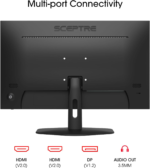 New 27-Inch Gaming Monitor 100Hz 1Ms Displayport HDMI X2 100% Srgb AMD Freesync Build-In Speakers, Eye Care Frameless Machine Black 2024 (E275W-FW100T) - Image 4