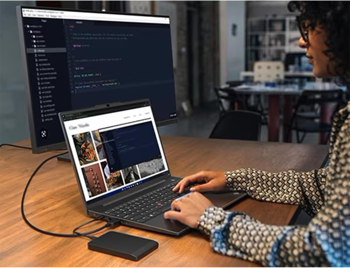 Thinkpad E16 Business Laptop, 16" WUXGA Display, AMD Ryzen 5 7530U (Beat I7-1165G7), 24GB RAM, 1TB Pcie SSD, Webcam, HDMI, RJ-45, Fingerprint Reader, Wi-Fi 6, Windows 11 Pro, Black - Image 6