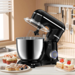 3-IN-1 Electric Stand Mixer, 10-Speed with Pulse Button, Attachments Include 6QT Bowl, Dough Hook, Beater, Whisk for Most Home Cooks, Onyx Black - Image 5