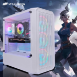 Gaming PC Computer Desktop, AMD Athlon 3000G 3.5G, Radeon RX 580 8G GDDR5, 16G DDR4 Memory, 1T SSD, 600M Wifi, BT 5.0, RGB Fan X 4, RGB Mouse Pad, Windows 11 Home,White - Image 5