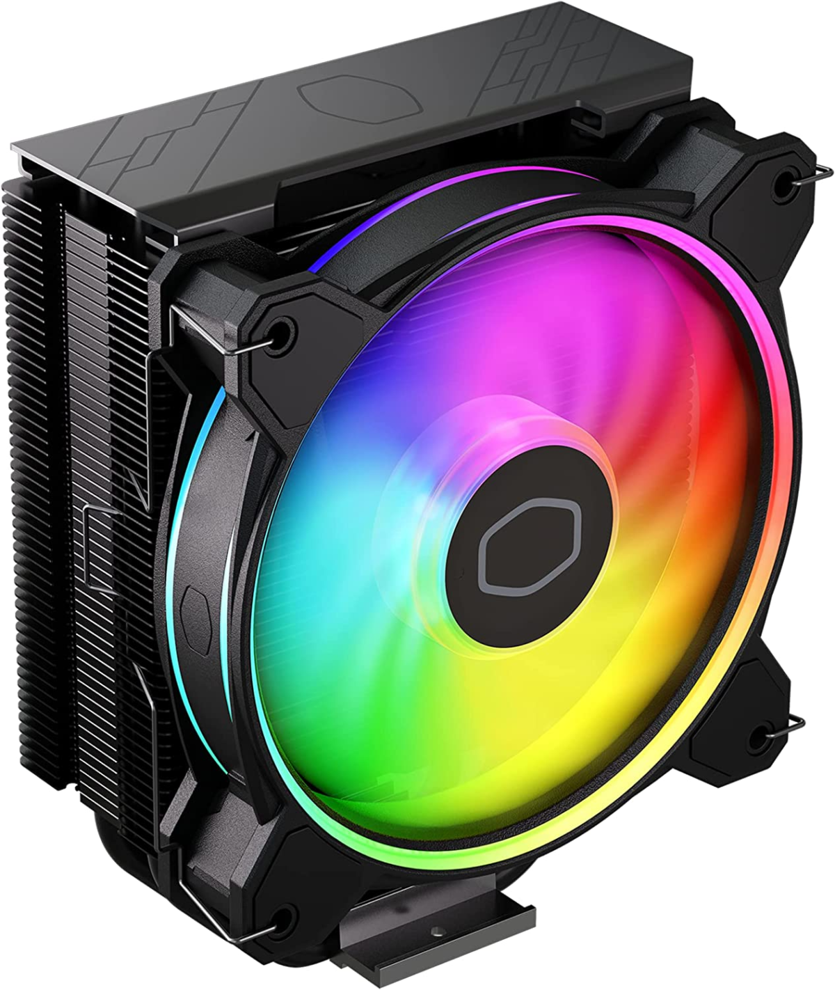 Hyper 212 Halo Black CPU Air Cooler, 120 Halo² PWM Fan, Dual Loop ARGB, Aluminum Top Cover, 4 Copper Heat Pipes, 154Mm Tall, AMD Ryzen AM5|AM4, Intel LGA 1851|1700|1200 Brackets - Image 1