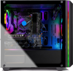 Chronos Mini Gaming Computer PC Desktop - Intel Core-I3 10100F 3.6Ghz, GTX 1650 4G, 500GB SSD, 8G 3000, RGB Fans, AC Wifi, Windows 10 Home 64-Bit,Black - Image 3