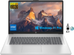 17.3" FHD Business Laptop 2024, 32GB RAM, 1TB SSD, 12Th Gen Intel Core I3-1215U (6-Core, Beat I5-1135G7), Wi-Fi, Long Battery Life, Webcam, Numpad, Windows 11 Pro, Kyywee Accessories
