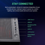 Azure Gaming PC Desktop – AMD Ryzen 7 7700X 4.5 Ghz, NVIDIA RTX 4070, 1TB NVME SSD, 32GB DDR5 RAM RGB, 650W Gold PSU, 360Mm AIO, 11AC Wi-Fi, Windows 11 Home 64-Bit,Black - Image 4