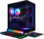 Gaming PC Desktop, Radeon RX 580 16G GDDR5, Intel Core I7 3.4G up to 3.9G, 16G RAM, 512G SSD, 600M Wifi, BT 5.0, RGB Fan X 2, RGB Mouse Pad, RGB BT Sound Bar, Windows 10 Home