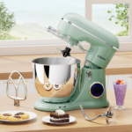 3-IN-1 Electric Stand Mixer, 6QT Bowl 10-Speed Kitchen Mixer, Household Food Mixers Include Dough Hook, Beater and Whisk, Bread Cake Mixer for Baking and Most Home Cooks, Agave Green - Image 5