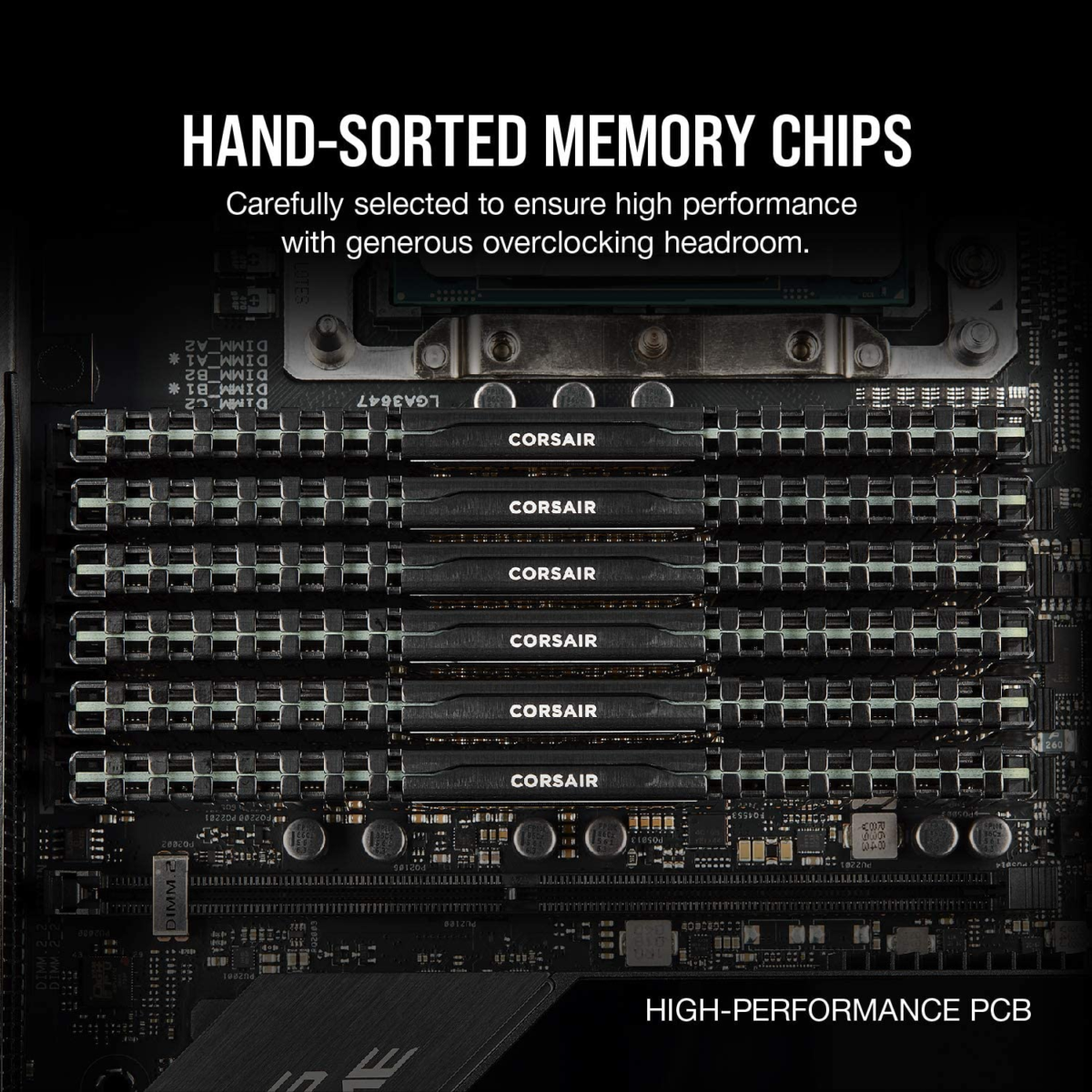 VENGEANCE LPX DDR4 RAM 32GB (2X16Gb) 3200Mhz CL16-20-20-38 1.35V Intel AMD Desktop Computer Memory - Black (CMK32GX4M2E3200C16) - Image 3