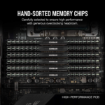 VENGEANCE LPX DDR4 RAM 32GB (2X16Gb) 3200Mhz CL16-20-20-38 1.35V Intel AMD Desktop Computer Memory - Black (CMK32GX4M2E3200C16) - Image 3