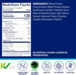 WHEY Protein Natural Vanilla – 100% Whey Protein Powder, 24G Protein per Serving – Grass-Fed, Gluten-Free, Low Carb, Bcaas, Amino Acid – 23 Servings, 1.83 Pound Tub - Image 2
