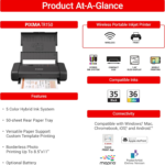 PIXMA TR150 Wireless Portable Printer - Image 2