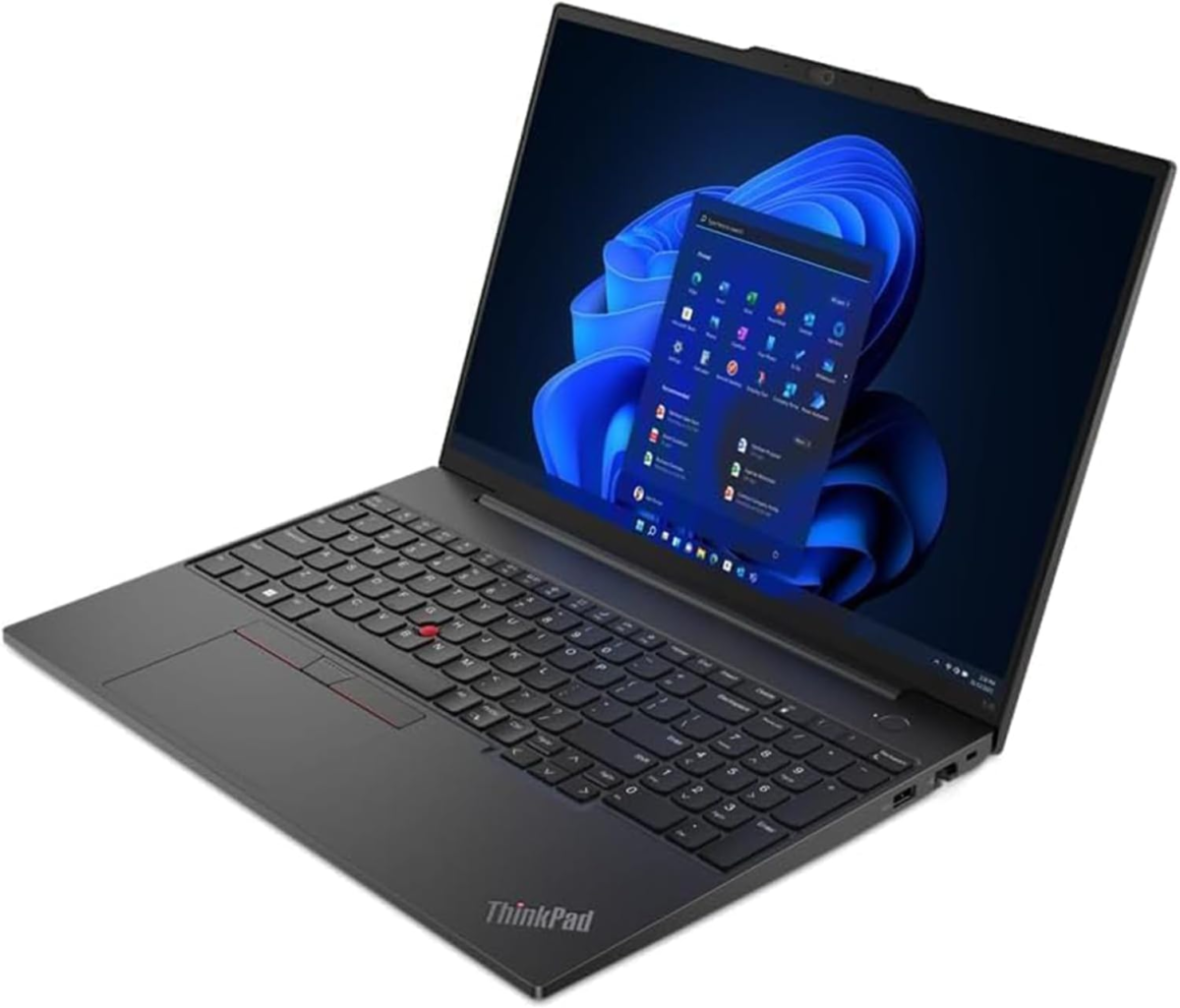 Thinkpad E16 Business Laptop, 16" WUXGA Display, AMD Ryzen 5 7530U (Beat I7-1165G7), 24GB RAM, 1TB Pcie SSD, Webcam, HDMI, RJ-45, Fingerprint Reader, Wi-Fi 6, Windows 11 Pro, Black - Image 3