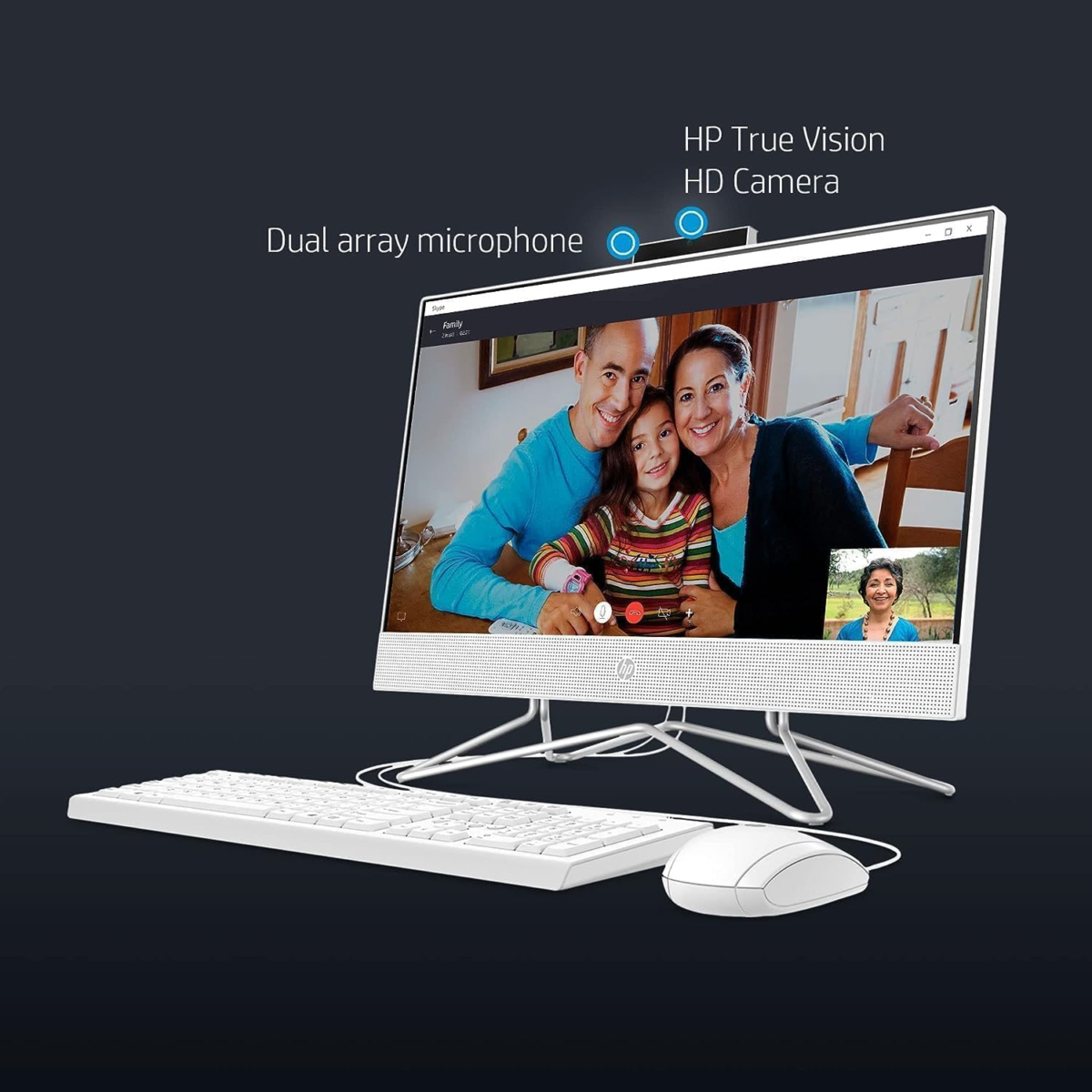 Newest All-In-One Desktop Computer, 21.5" FHD Display, Intel Celeron J4025 Processor, 16GB RAM, 256GB SSD, Webcam, HDMI, RJ-45, Wired Keyboard&Mouse, Wi-Fi, Windows 11 Pro - Image 8