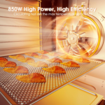 Food Dehydrator Machine, 12-Trays Stainless Steel Digital Food Dryer for Home,10 Presets, 48H Timer and Temperature Control, 850W Dehydrators for Food and Jerky, Dog Treats,Meats & Veggies - Image 4