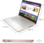 14" HD Laptop | Back to School Limited Edition with 1 Year Microsoft 365 | Intel Quad-Core Processor | 8GB RAM | 576GB Storage | Long Battery Life | Rose Gold | 512GB  P500 External SSD | Win 11 - Image 7