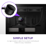 Kraken 240 - RL-KN-240-B1 - 240Mm AIO CPU Liquid Cooler - Customizable 1.54" Square LCD Display for Images, Performance Metrics and More - High-Performance Pump - 2 X F120P Fans - Black - Image 6