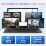 17.3 FHD Laptop, Intel 6 Core I3-1215U, 32GB RAM, 1TB SSD, (Beat I5-1135G7, up to 4.4Ghz), 65W Type-C, Fingerprint, Backlit Keyboard, IPS Business Computer, Numpad, Win 11 - Image 2