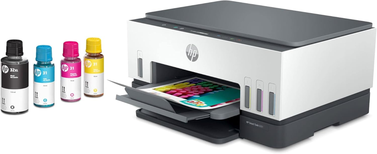 Smart -Tank 6001 Wireless Cartridge-Free All in One Printer, This Ink -Tank Printer Comes with up to 2 Years of Ink Included, with Mobile Print, Scan, Copy (2H0B9A) - Image 28