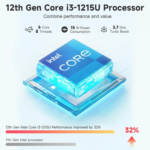15.6 Laptop, 12Th Gen Intel Core I3-1215U (Up to 4.4Ghz, 6 Cores, Beat I5-1135G7), 32GB RAM 1TB SSD, IPS FHD Display, Fingerprint, Backlit Keyboard, Wi-Fi 6, BT5.2, Type C, Win 11 - Image 2
