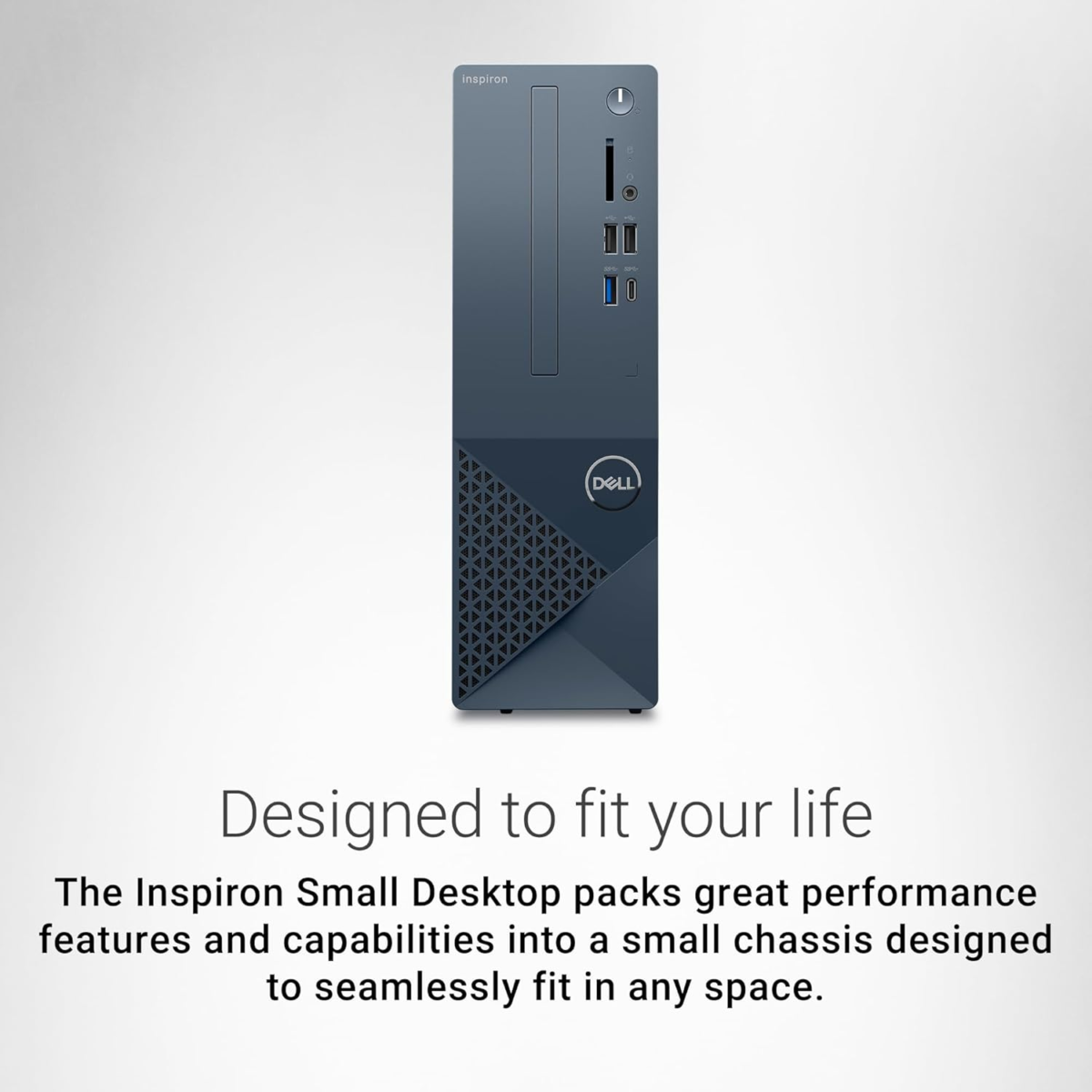 Inspiron 3030 Small Desktop - Intel Core I5-14400 Processor, 16GB DDR5 RAM, 1TB SSD, Intel UHD 730 Graphics, Windows 11 Home, Onsite & Migrate Service - Mist Blue - Image 2
