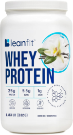 WHEY Protein Natural Vanilla – 100% Whey Protein Powder, 24G Protein per Serving – Grass-Fed, Gluten-Free, Low Carb, Bcaas, Amino Acid – 23 Servings, 1.83 Pound Tub
