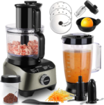 14 Cup Blender and Food Processor Combo for Kitchen, Large Food Processor for Chopping,Blending, Mixing,Mincing, Slicing, Shredding,Mincing, Purees & Dough Easy to Operate and Clean for Home Use,700W