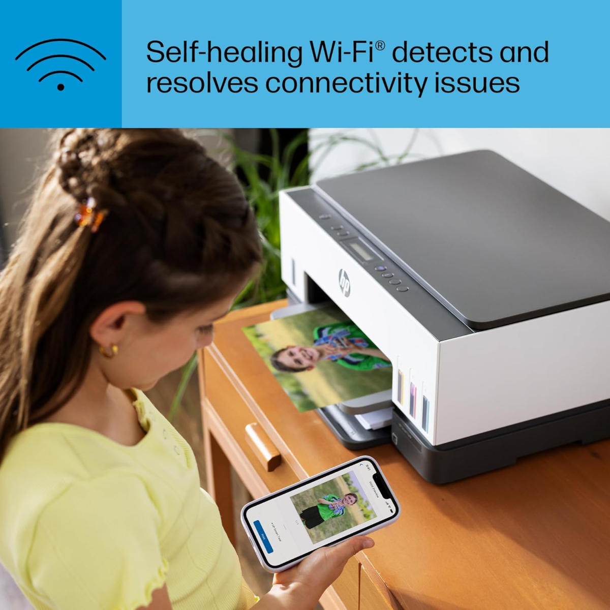 Smart -Tank 6001 Wireless Cartridge-Free All in One Printer, This Ink -Tank Printer Comes with up to 2 Years of Ink Included, with Mobile Print, Scan, Copy (2H0B9A) - Image 15