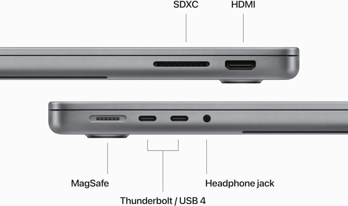 2023 Macbook Pro Laptop M3 Chip with 8‑Core CPU, 10‑Core GPU: Built for  Intelligence, 14.2-Inch Liquid Retina XDR Display, 8GB Unified Memory, 512GB SSD Storage; Space Gray - Image 7