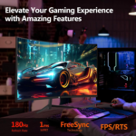 Z-Edge 24-Inch Curved Gaming Monitor 180Hz Refresh Rate, 1Ms MPRT, FHD 1080 Gaming Monitor, R1650 Curved, UG24 AMD Freesync Premium Display - Image 4