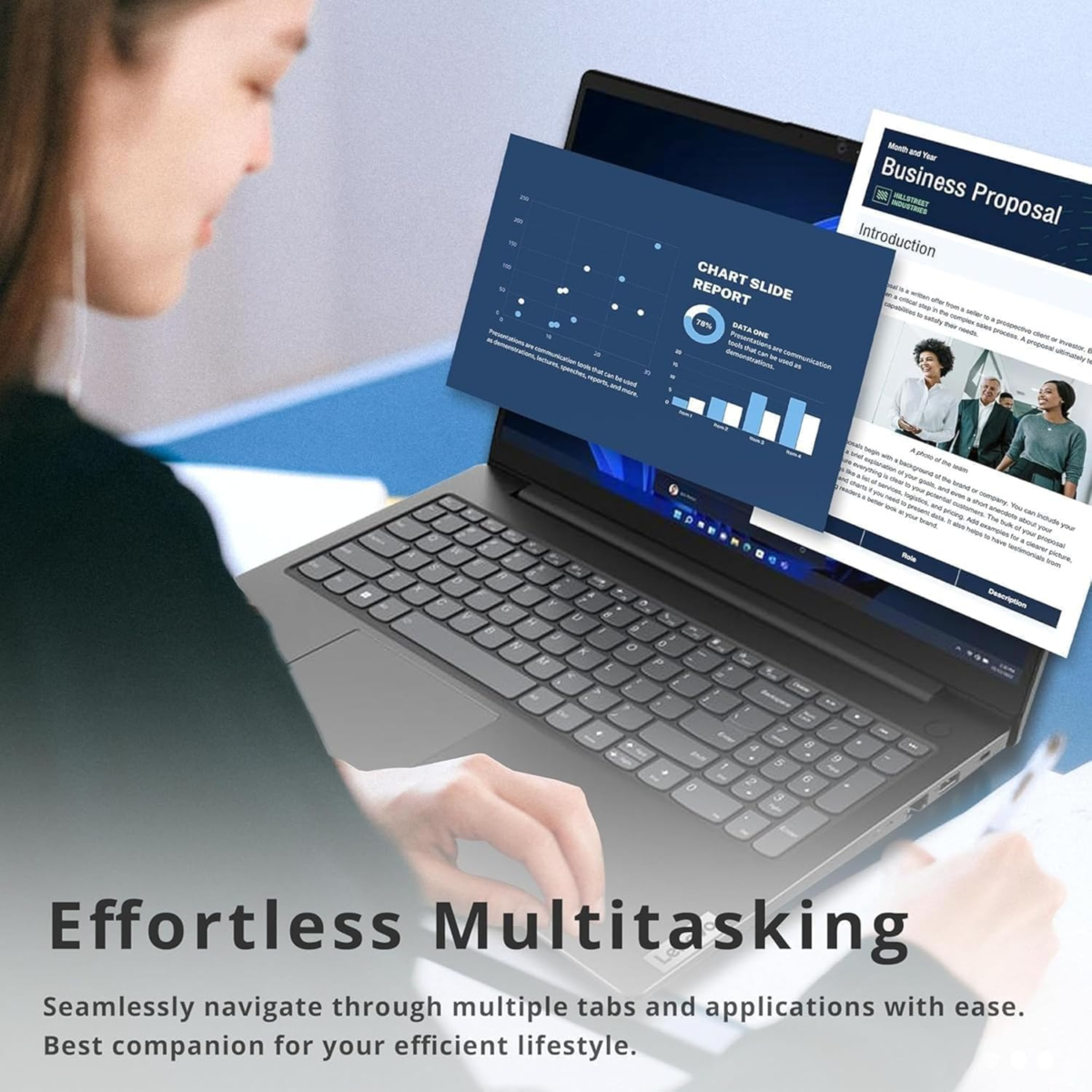 Newest Idea 15 Premium Series Laptop • Intel Core • 1 Year Office 365 W/ 1TB Cloud Storage • 36GB RAM • 640GB Storage (128GB SSD + 512GBHP P500 512GB External SSD) • Wi-Fi 6 • Windows 11 - Image 2