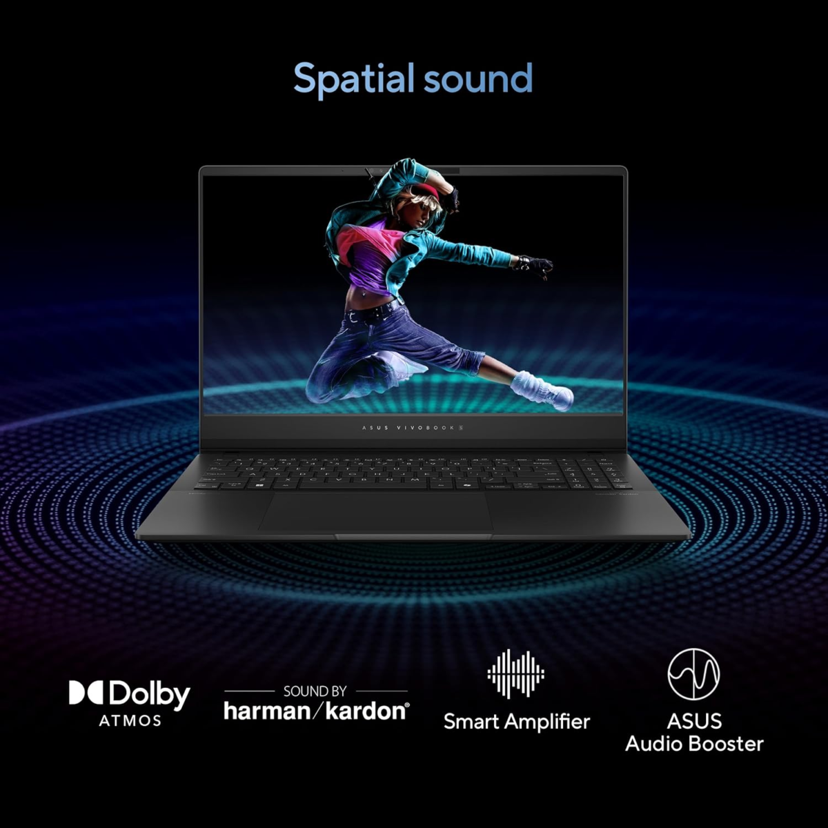 Vivobook S 14 OLED Laptop, Intel Core Ultra 9 185H, 16GB, 1TB SSD, Neutral Black, S5406MA-AS96, Intel Evo Edition - Image 4