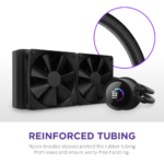 Kraken 240 - RL-KN-240-B1 - 240Mm AIO CPU Liquid Cooler - Customizable 1.54" Square LCD Display for Images, Performance Metrics and More - High-Performance Pump - 2 X F120P Fans - Black - Image 7
